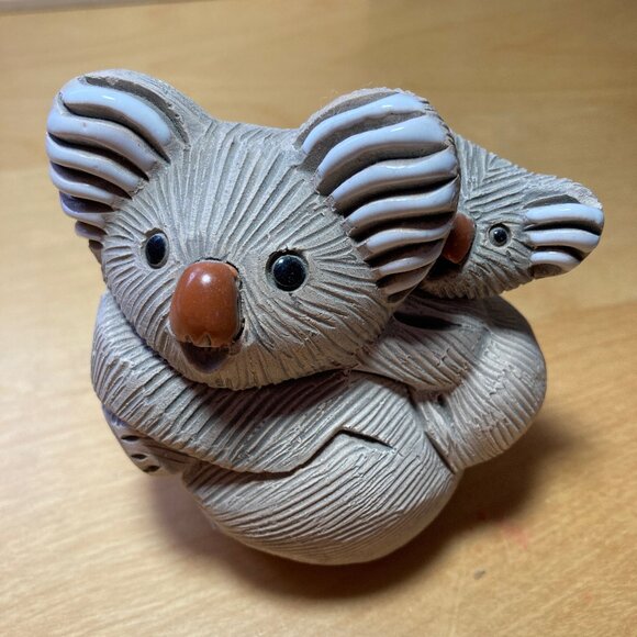 Artesania Rinconada Koala with Baby Pottery Figurine - Picture 2 of 7